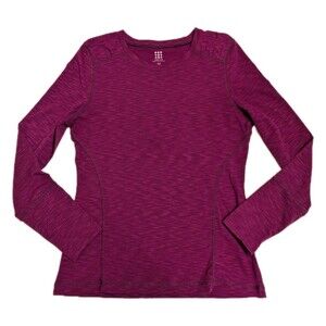 Title Nine Matahari Long Slv Stretch Athletic Run Top Shirt Workout Gym Wmn Sz M